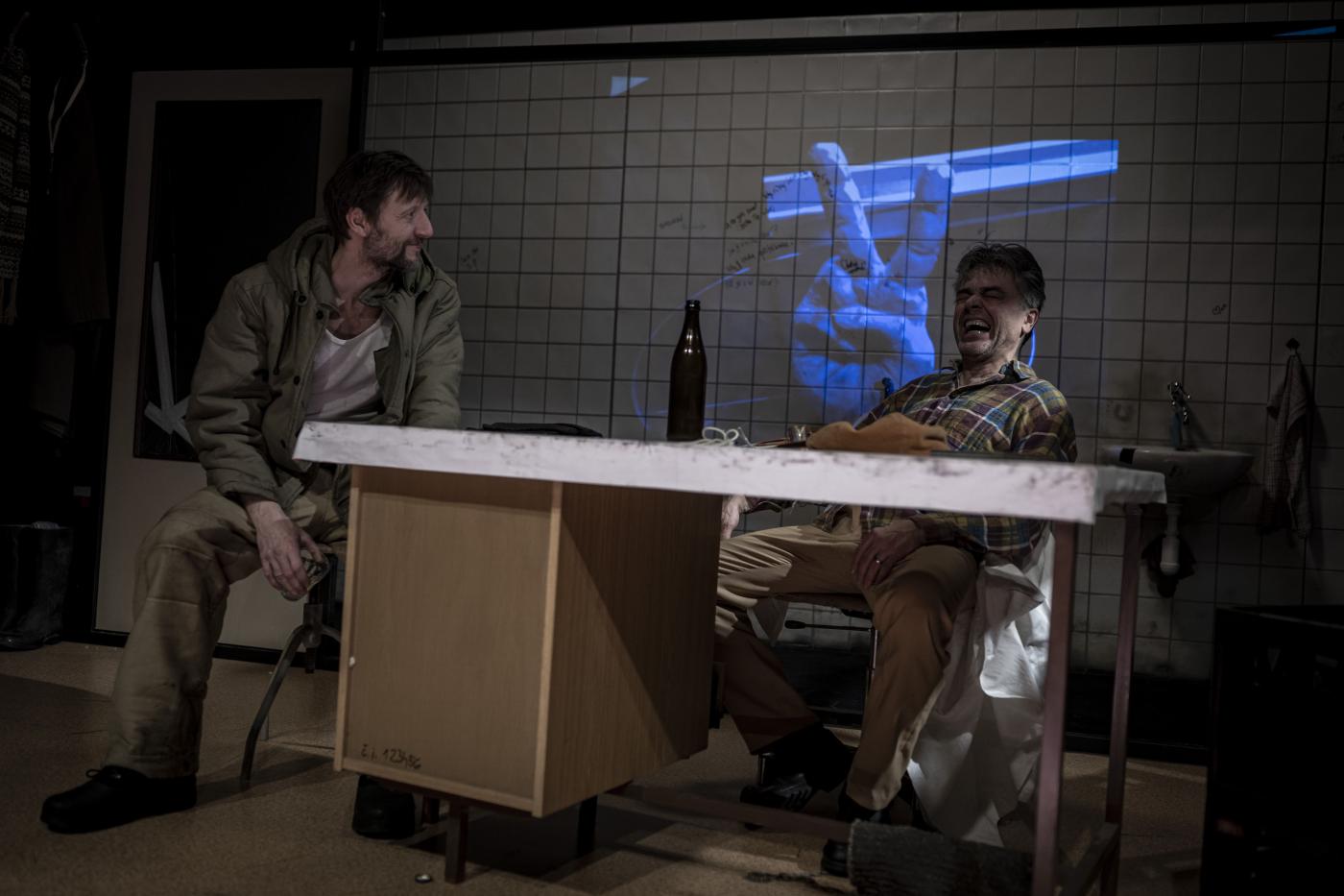 Marcel Rošetzký (Sládek) a Jan Beneš (Vaněk) v Audienci