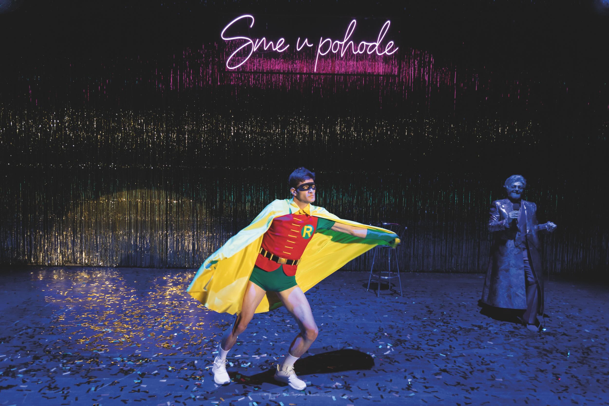 Lukáš Herc v inscenaci SND Sme v pohode v režii Daniely Špinar